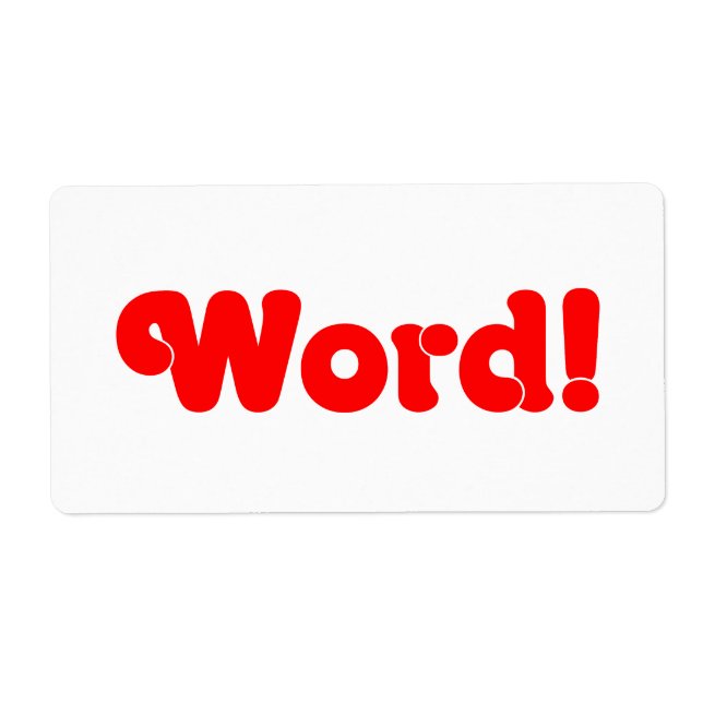 Ord! Fraktsedel (Framsidan)