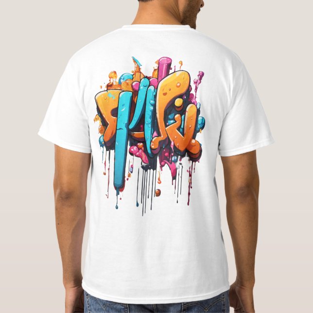 Ord, graffiti art t shirt (Baksida)