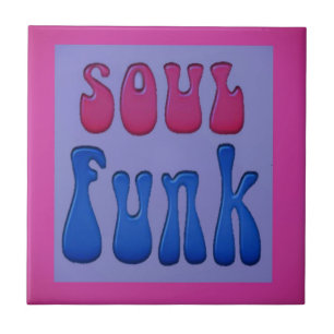 Ord-grafik i Soul Music Funky Kakelplatta