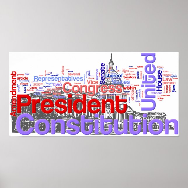 Ord i konstitutionen Poster (Framsidan)