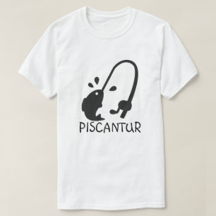 Ord i latin: piscantur- och fisk- och fiskepol tee