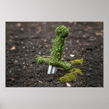 Ord i marken som täcks i löv