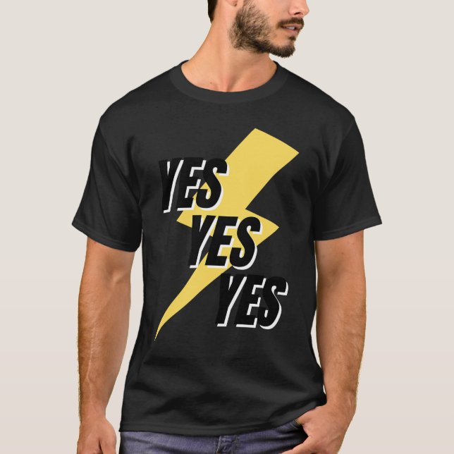 Ord JA A som säger JA T Shirt (Framsida)