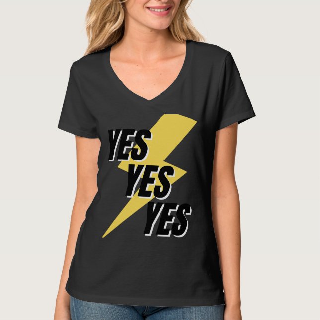 Ord JA A som säger JA T Shirt (Framsida)