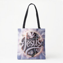 Ord Jesus tote bags christian