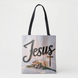 Ord Jesus tote bags christian Tygkasse