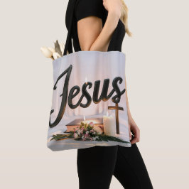 Ord Jesus tote bags christian Tygkasse