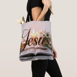 Ord Jesus tote bags christian Tygkasse