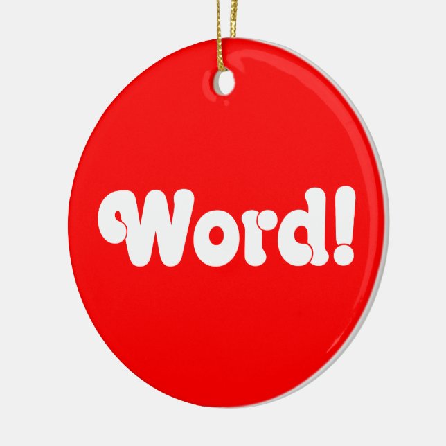 Ord! Julgransprydnad Keramik (Vänster)