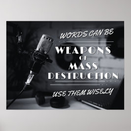 Ord kan vara massförstörelsevapen - revisionsansva poster