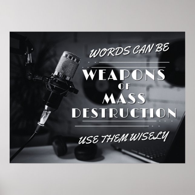 Ord kan vara massförstörelsevapen - revisionsansva poster (Framsidan)