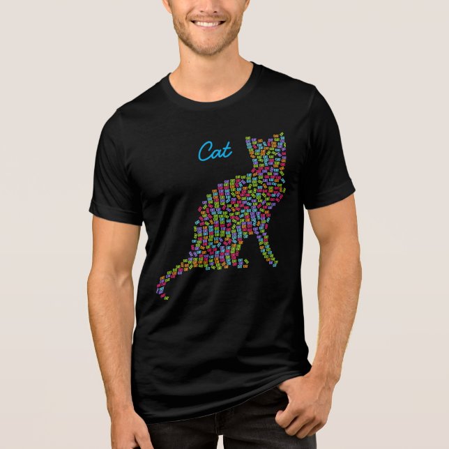 ord katt t-shirt (Framsida)