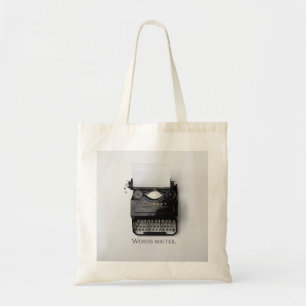 Ord Matter Typewriter Tygkasse