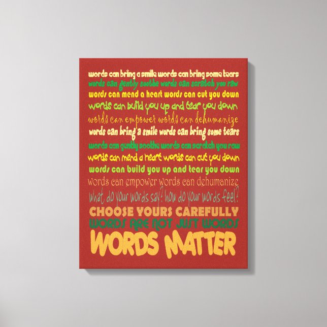 Ord Matter Wrapped Canvas (Framsida)