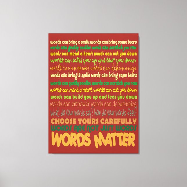 Ord Matter Wrapped Canvas (Framsida)