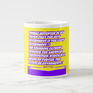Ord-meddelandegrafik om AMERICA Jumbo Mugg