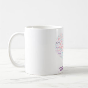 Ord moln ditt namn Mugg