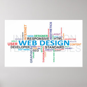 ord moln - webbdesign poster
