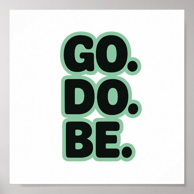 Ord, Motivering, Retro Poster (Framsidan)