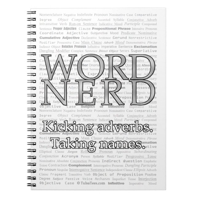 Ord Nerd Anteckningsbok (Framsidan)