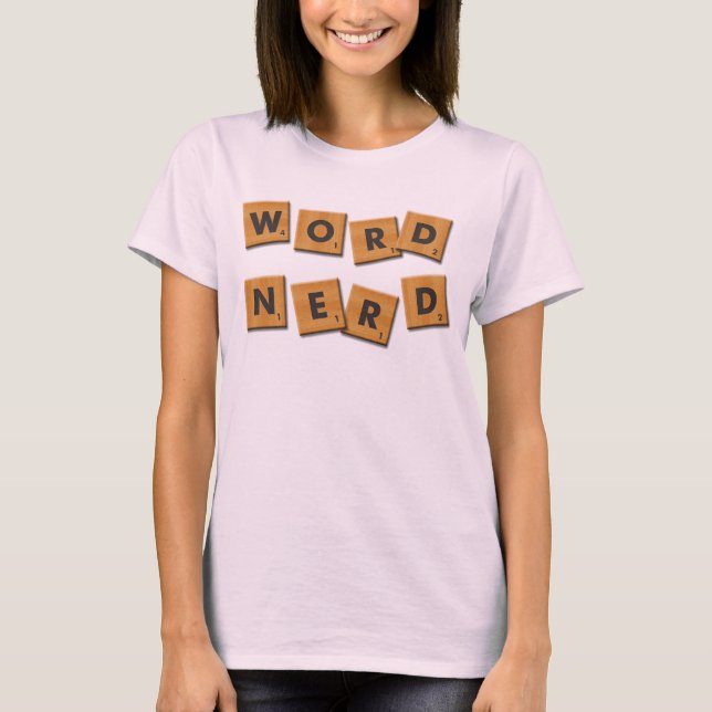 Ord Nerd Tiles T-Shirt (Framsida)