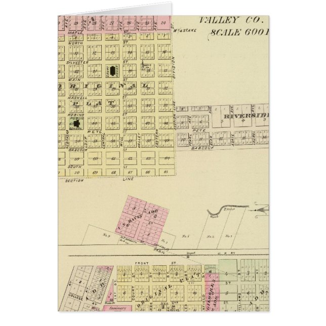 Ord och Buffalo, Nebraska Hälsningskort (Framsidan)