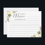 Ord of Advice Wisdom Grey Rustic Blommigt Rådkort<br><div class="desc">Grey Rustic Blommigt - Ord för rådgivning/visdomskort</div>