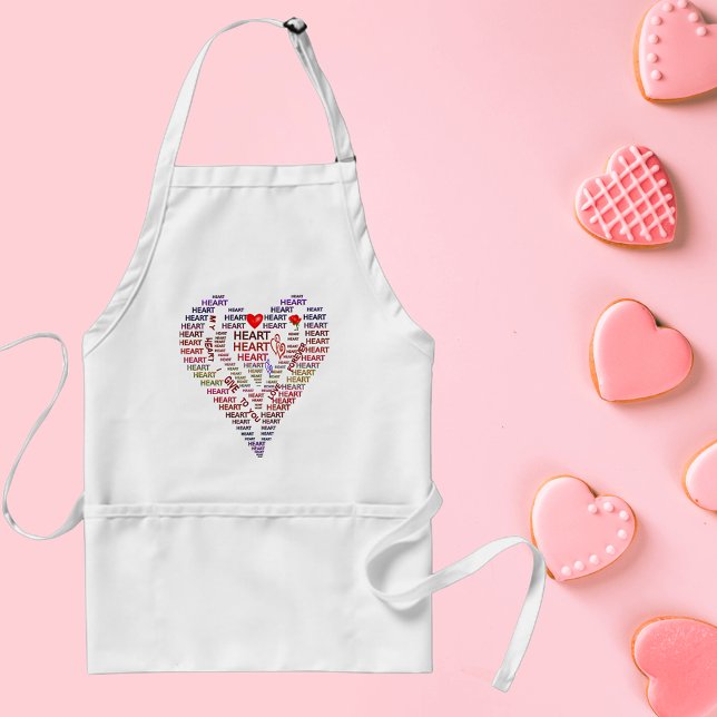 Ord of Heart Förkläde (Words of Heart Adult Apron)