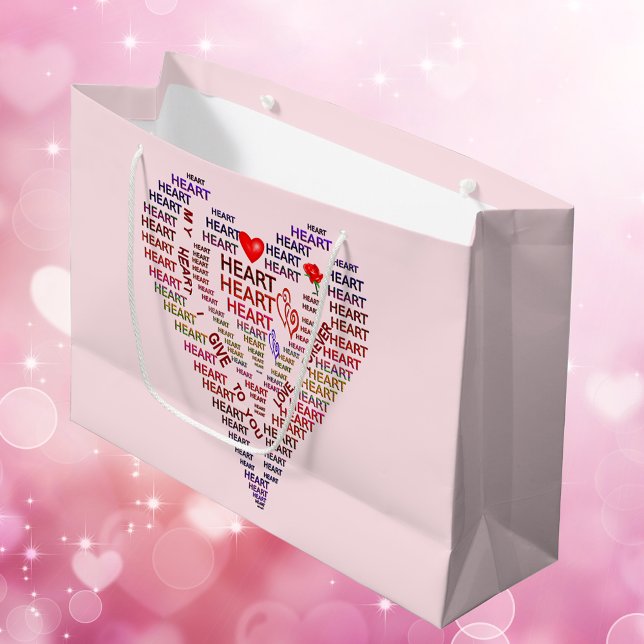 Ord of Heart Large Gift Bag (Words of Heart Large Gift Bag)