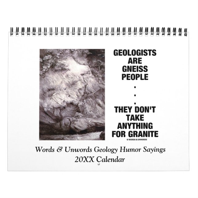 Ord & ord 20XX för Unwords geologihumor Kalender (Omslag)