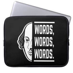 Ord Ord Ord Shakespeare Citat Thespian Laptop Fodral