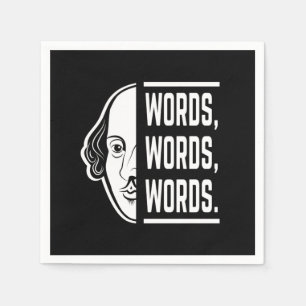 Ord Ord Ord Shakespeare Quote Thespian Pappersservett