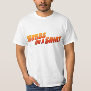 Ord på en skjorta t shirt