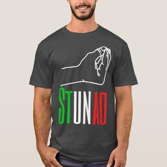 Ord på italienska Stunad Italienska Funny Italien  T Shirt (Framsida)