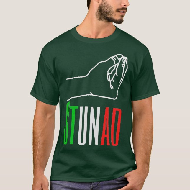 Ord på italienska Stunad Italienska Funny Italien  T Shirt (Framsida)