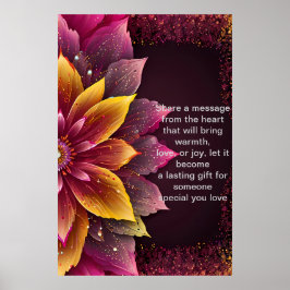 Ord: Personlig Gift med Kärlek Poster