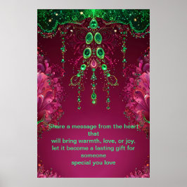 Ord: Personlig Gift med Kärlek Poster