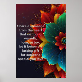 Ord: Personlig Gift med Kärlek Poster