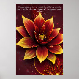 Ord: Personlig Gift med Kärlek Poster