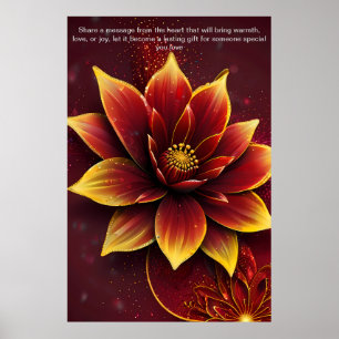 Ord: Personlig Gift med Kärlek Poster
