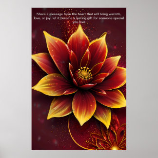 Ord: Personlig Gift med Kärlek Poster