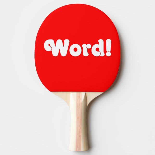 Ord! Pingisracket (Framsidan)