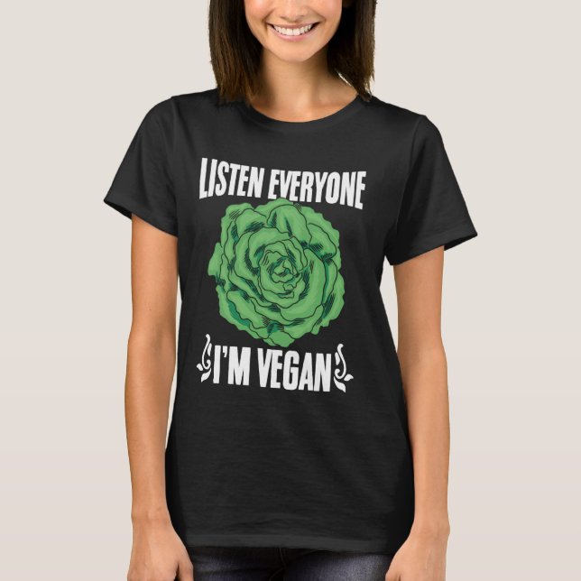 Ord Plant Based Diet V T Shirt (Framsida)