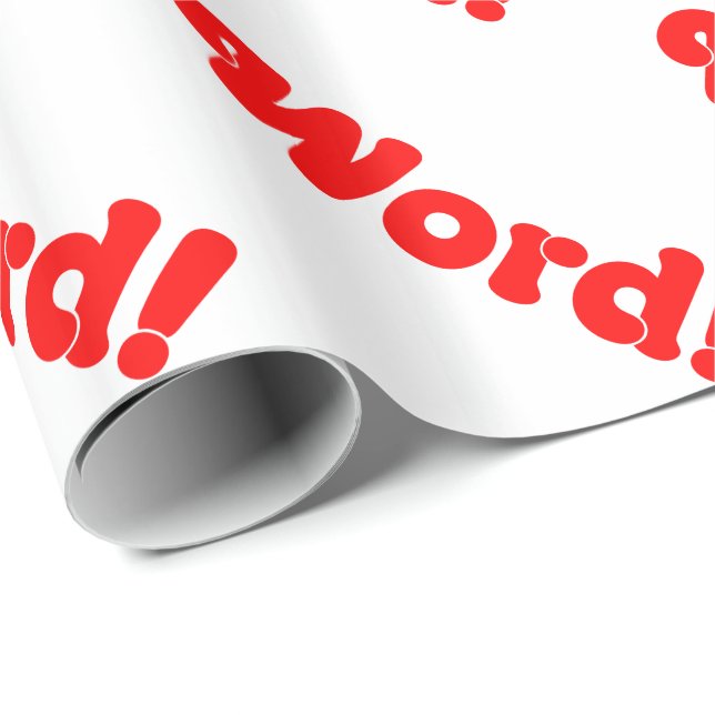 Ord! Presentpapper (Rullad Hörn)