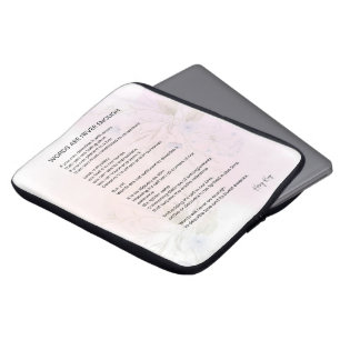Ord räcker aldrig - uppmuntrande av Dikt Poetry Laptop Fodral