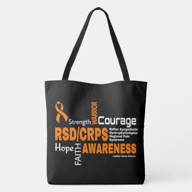 Ord...RSD/CRPS Totebag Tygkasse (Baksida)