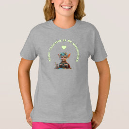 Ord säger "Att vara Kreativ är min supermakt" T Shirt