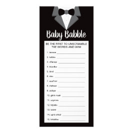 Ord Scramble Baby Shower-spel, 25-pack Reklamkort