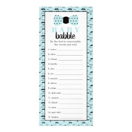 Ord Scramble Baby Shower-spel, 25-pack Reklamkort