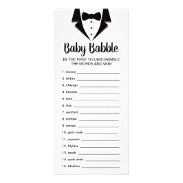 Ord Scramble Baby Shower-spel, 25-pack Reklamkort
